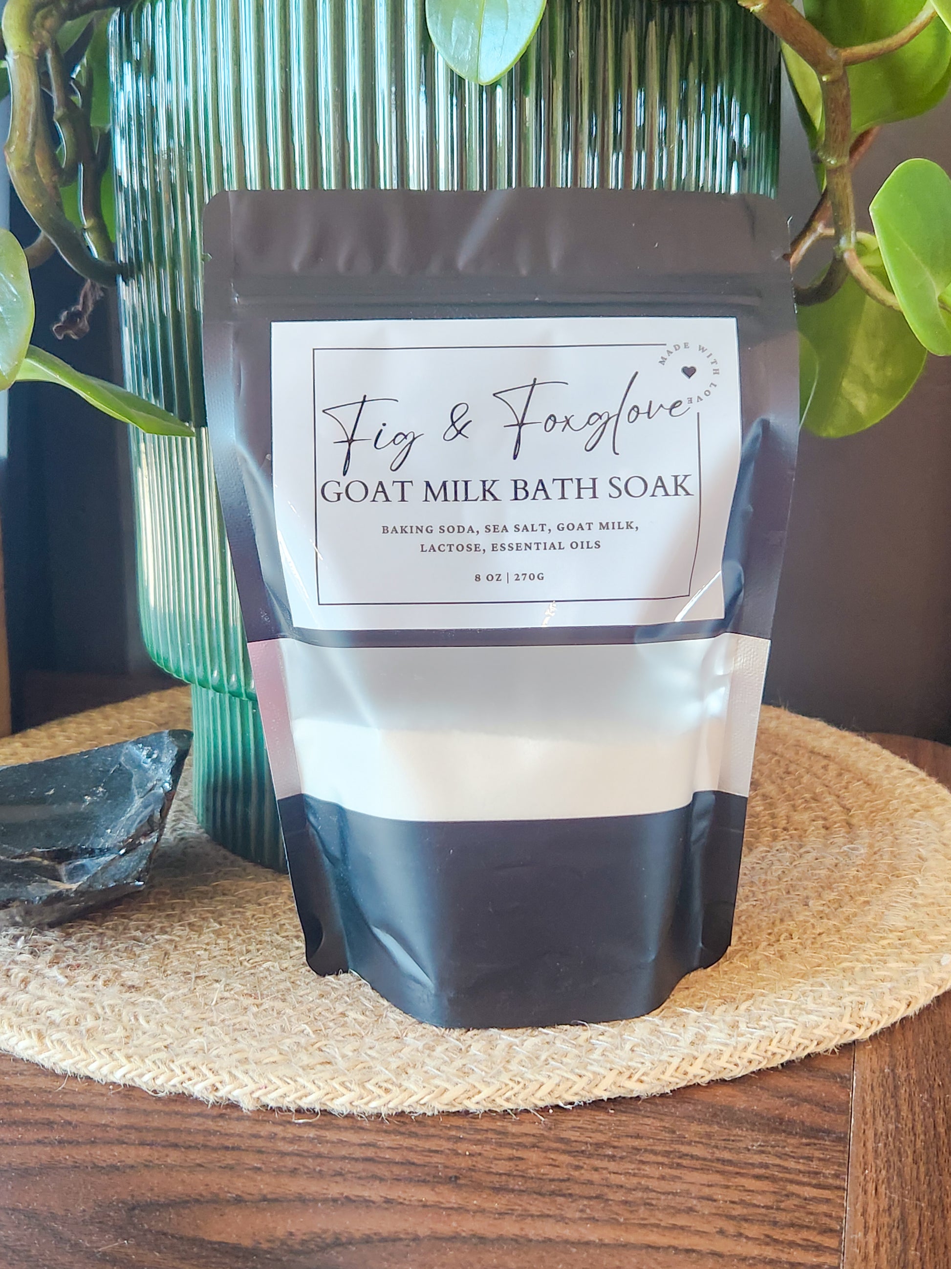 Goat Milk Bath Soak – 8 oz Moisturizing and Soothing Bath Soak for Soft Skin